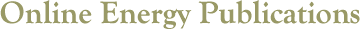 Online Energy Publications